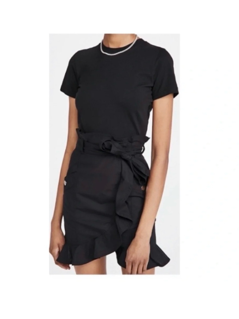 Derek Lam 10 Crosby Hudson Mixed Media T-Shirt Dress